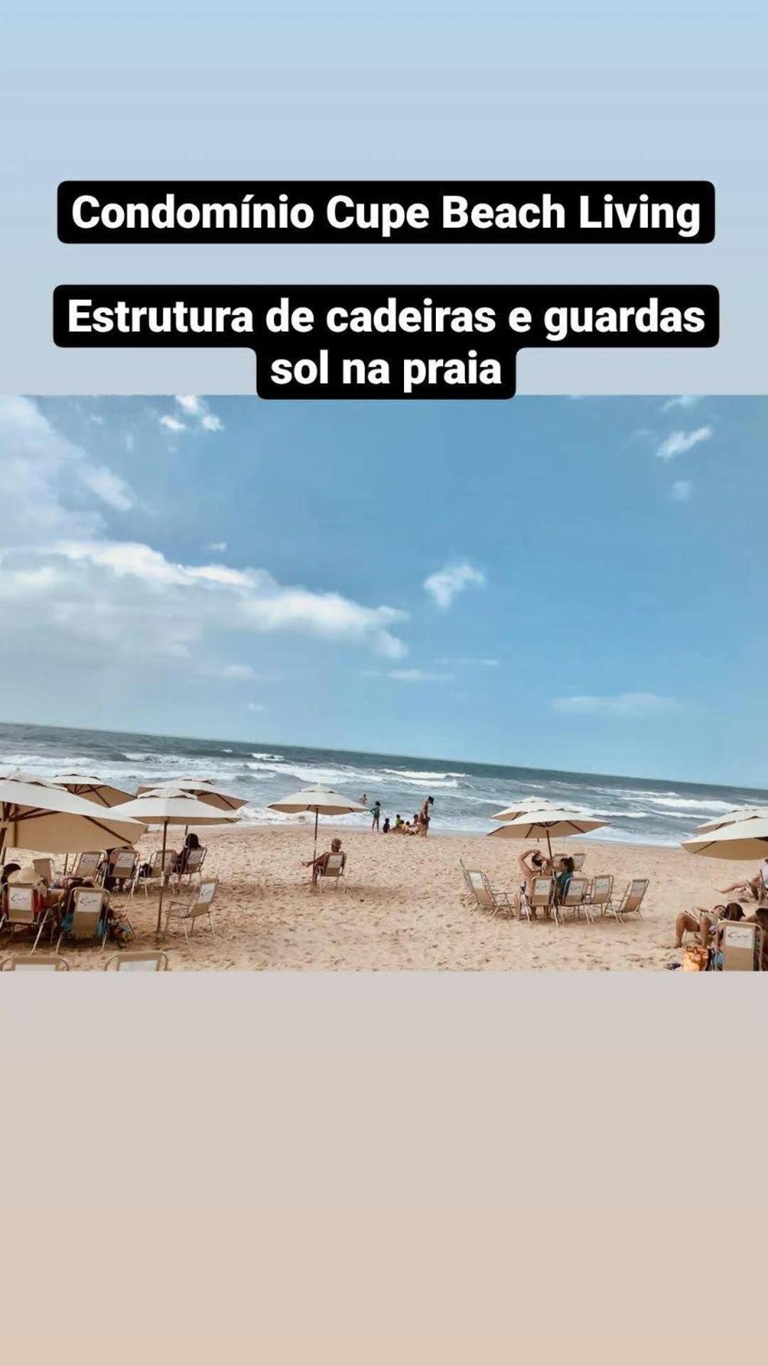 Luxuoso Flat 3 Quartos, Terreo, No Cupe Beach Living - Beira Mar De Pôrto das Galinhas מראה חיצוני תמונה
