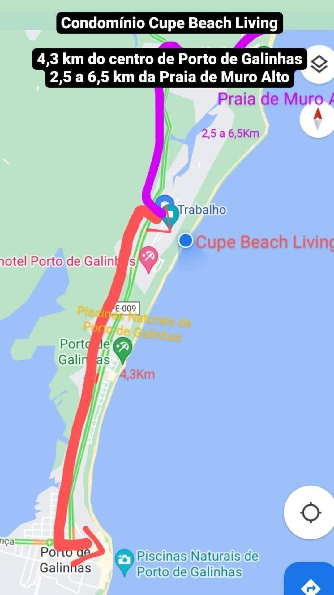 Luxuoso Flat 3 Quartos, Terreo, No Cupe Beach Living - Beira Mar De Pôrto das Galinhas מראה חיצוני תמונה