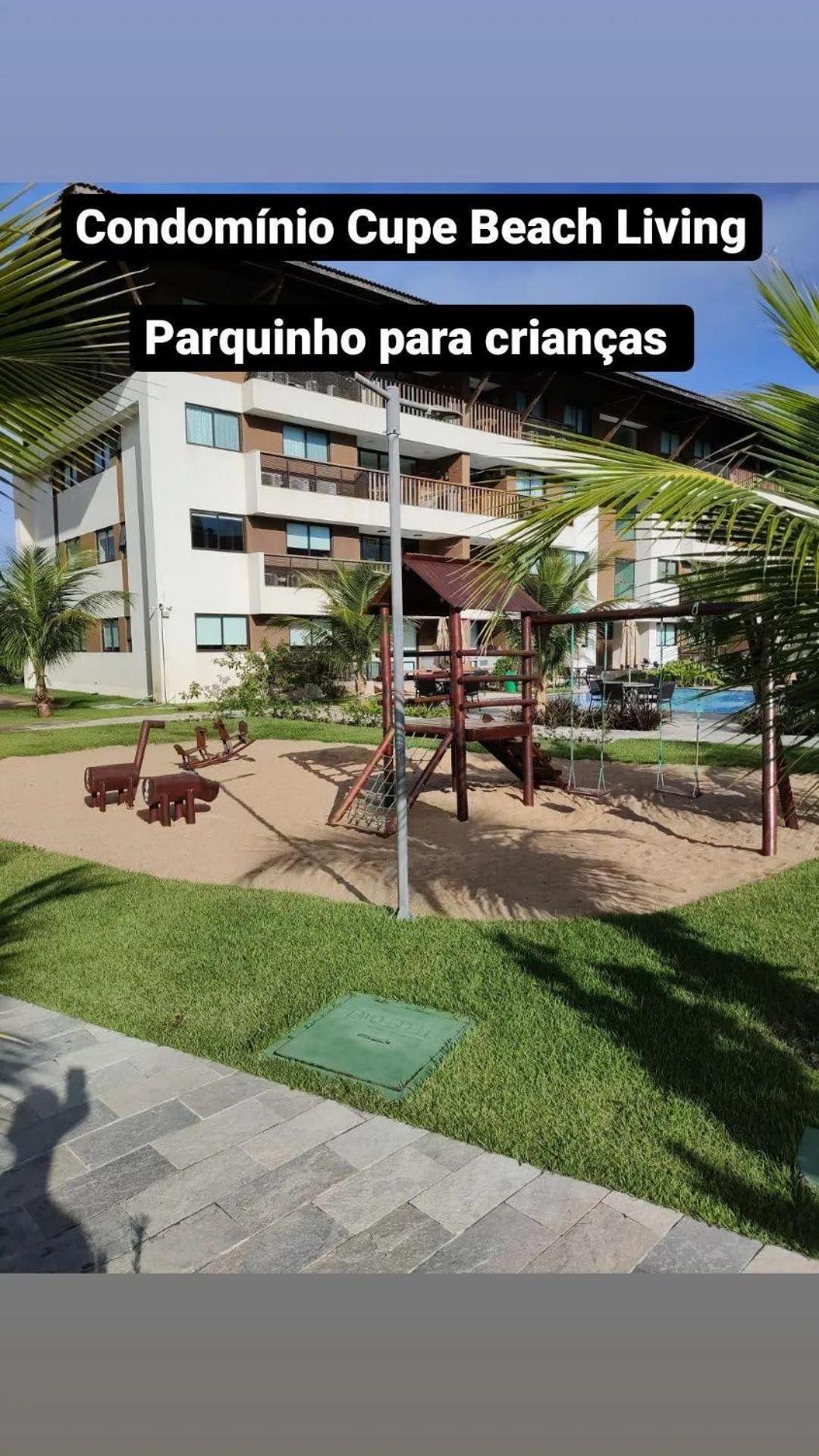 Luxuoso Flat 3 Quartos, Terreo, No Cupe Beach Living - Beira Mar De Pôrto das Galinhas מראה חיצוני תמונה